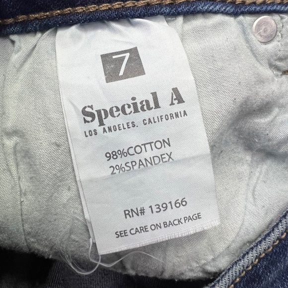 👖|•SPECIAL A•| Skinny Split Bottom Mid Rise Stretch Jeans Size 7👖 - Picture 7 of 11